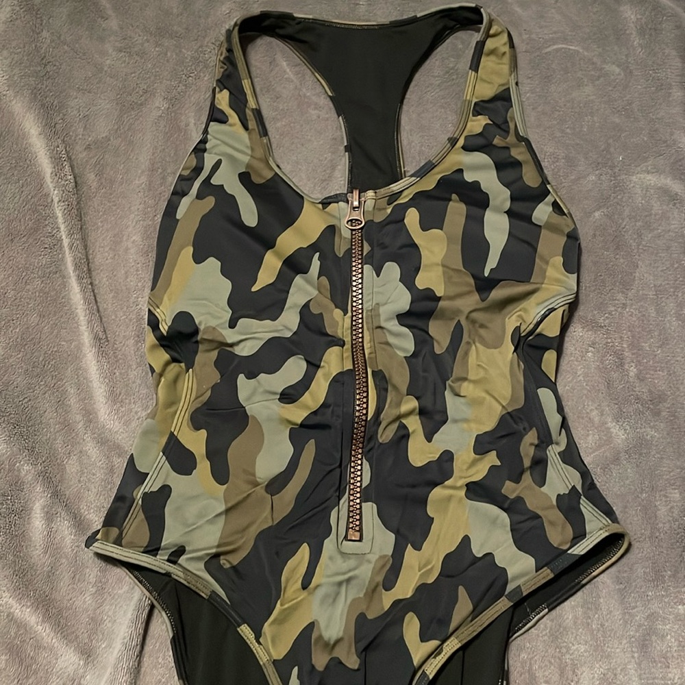Camo Racerback Swimsuit